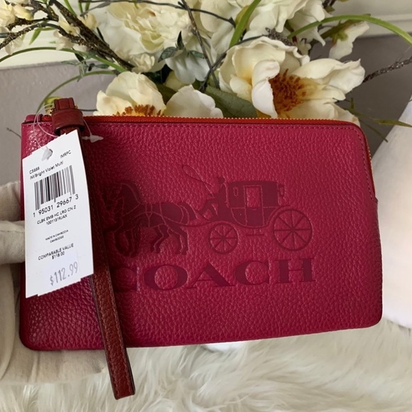 Coach Large Wristlet Horse And Carriage - Picture 1 of 4